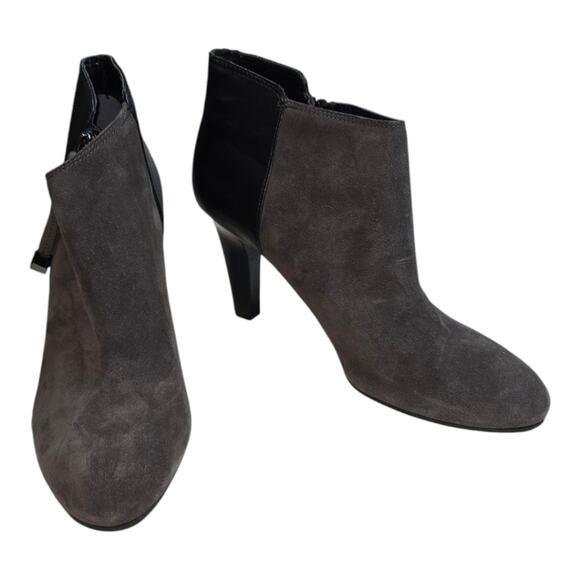 Franco Sarto Emelina Women's 10M Shoes Gray Suede Ankle Boots Booties Size 10 - Picture 2 of 9